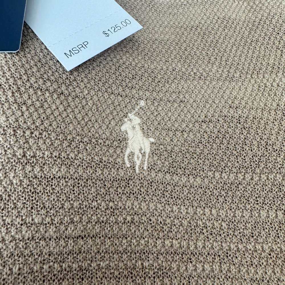 Ralph Lauren Men's Kahki Polo Shirt - Medium - Picture 7 of 7